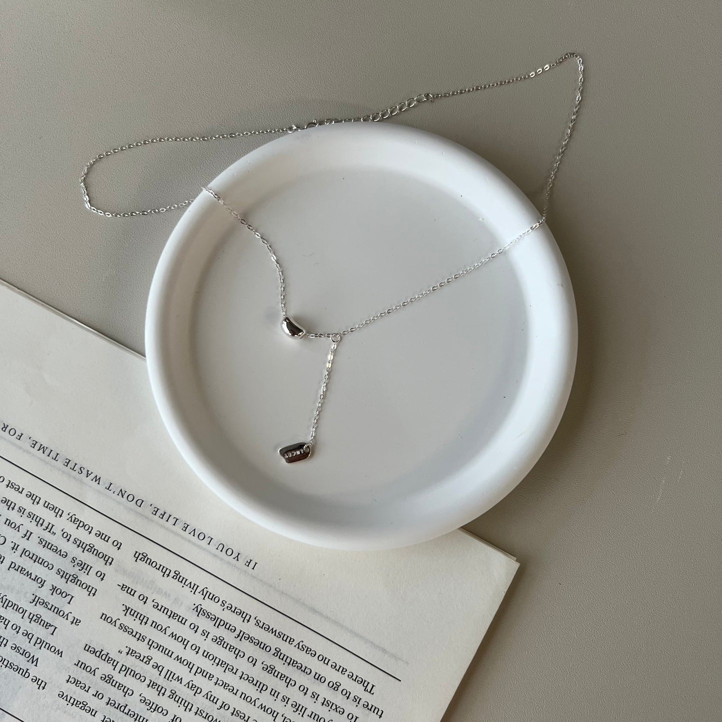 【Jooli Jewellery】Sweet Beans 小甜豆項鍊 | S925銀飾品