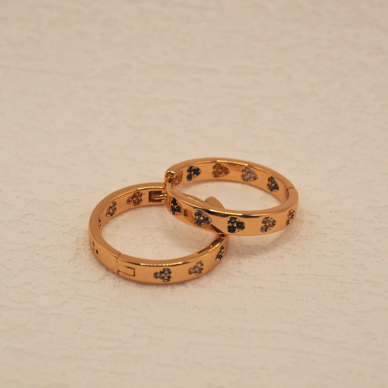 【Jooli Jewellery】Earth簡約愛心耳環|18k鍍金飾品|耳環