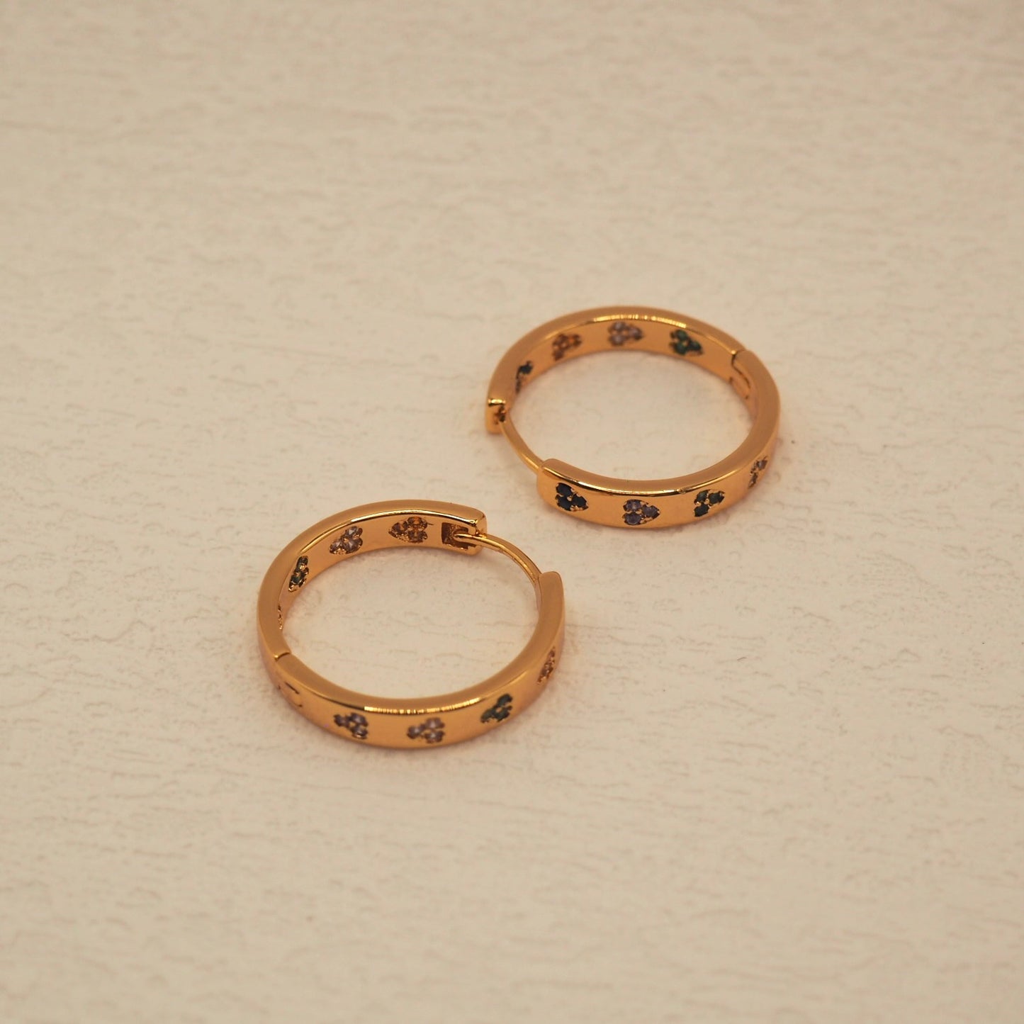 【Jooli Jewellery】Earth簡約愛心耳環|18k鍍金飾品|耳環