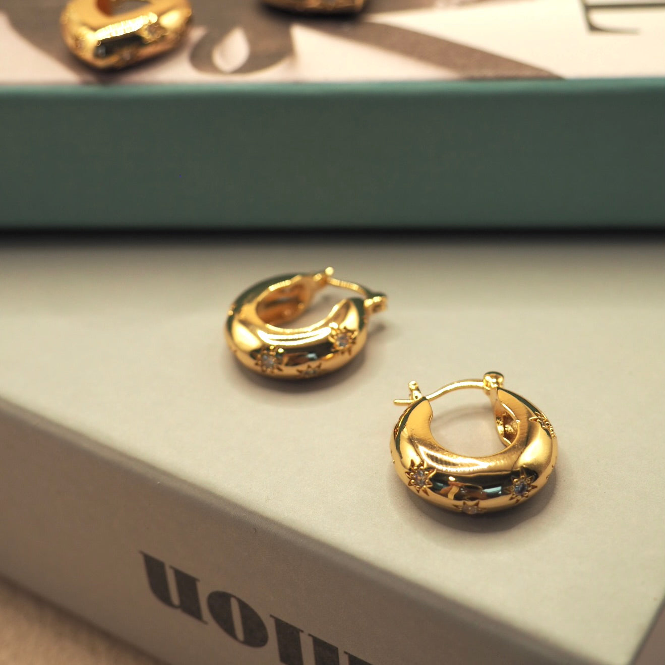【Jooli Jewellery】Syzygy圓型耳環|18k鍍金飾品|耳環