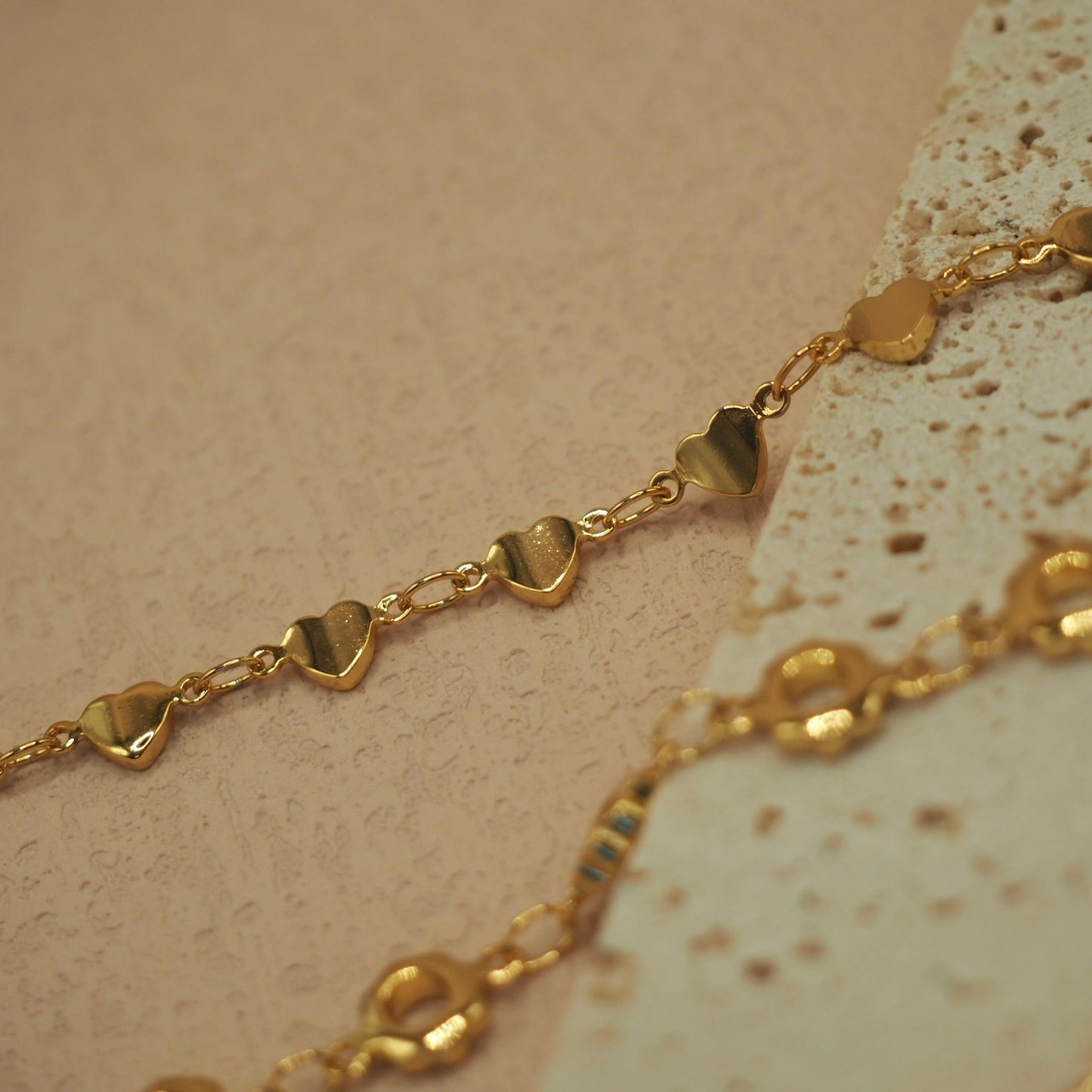 【Jooli Jewellery】Serendipity愛心鎖骨鍊|18k鍍金飾品|項鍊