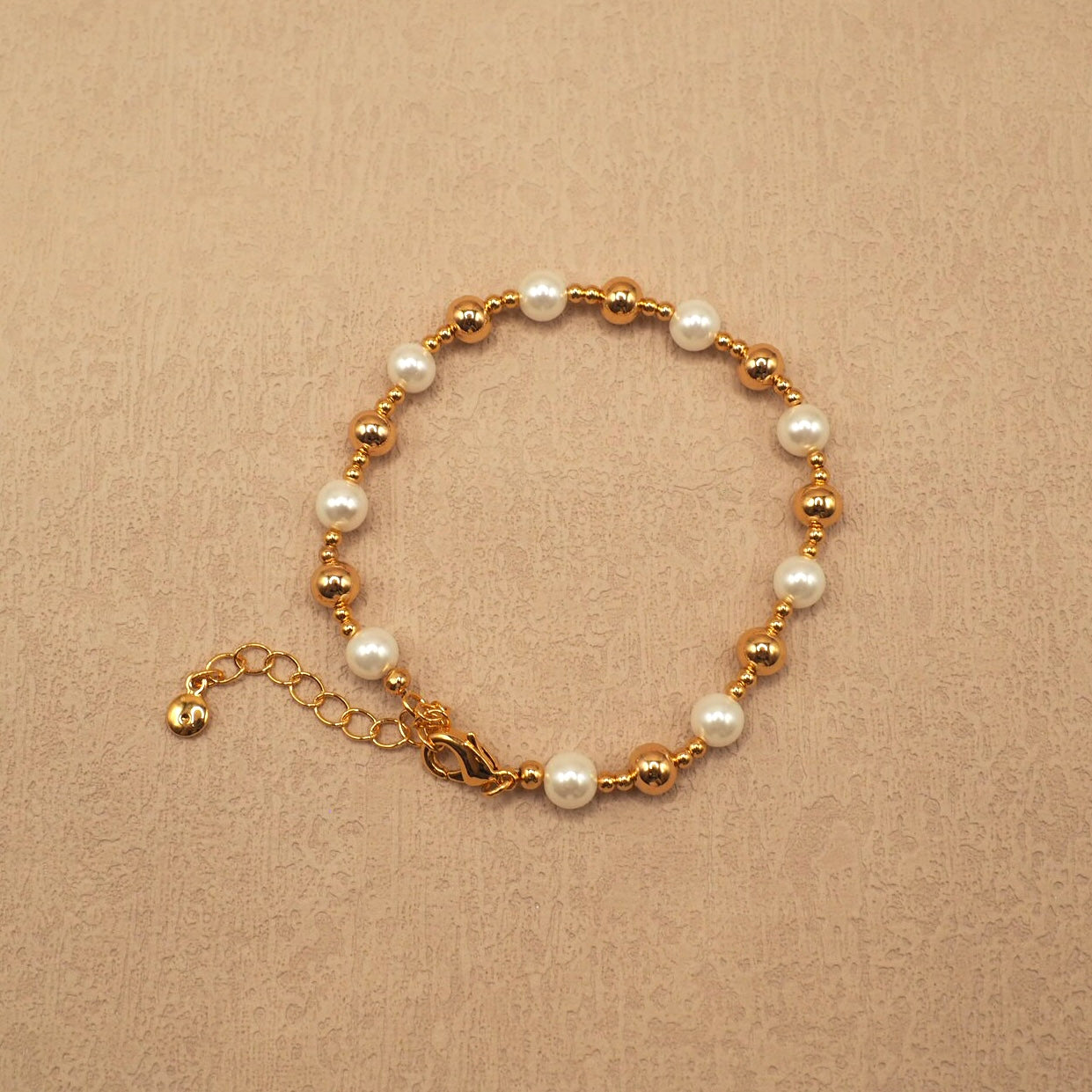 【Jooli Jewellery】Ethereal雙珠手鍊|18k鍍金飾品|手鍊