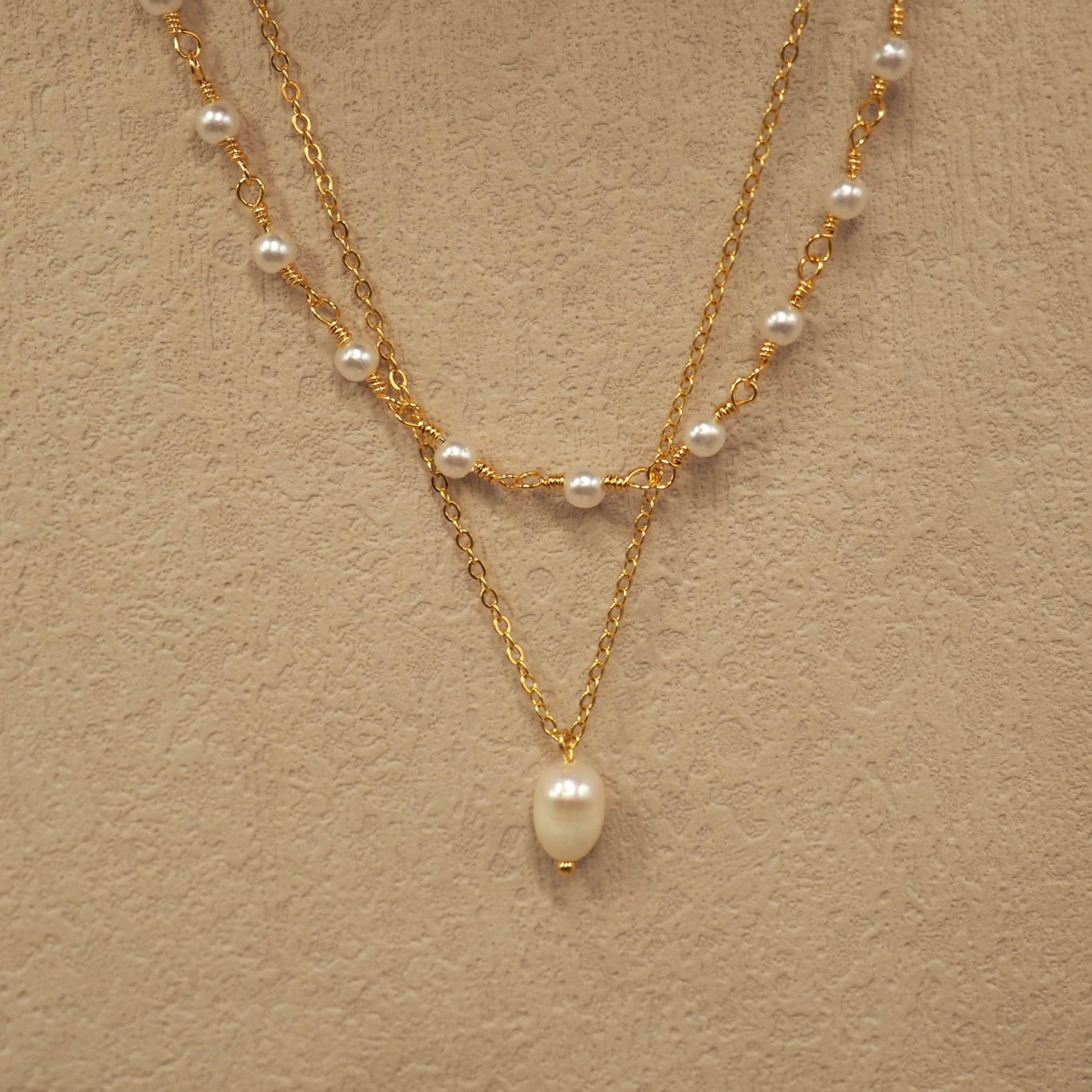 【Jooli Jewellery】Ineffable仙女珍珠項鍊|18k鍍金飾品|珍珠項鍊