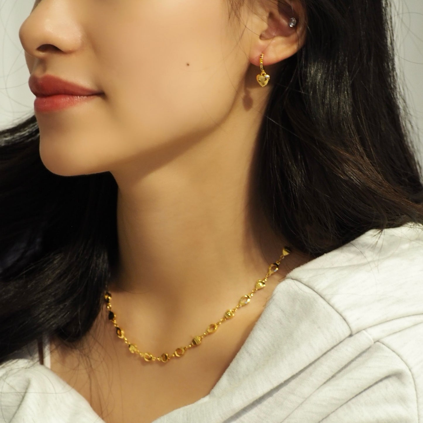 【Jooli Jewellery】Iridescent吊墜耳環|18k鍍金飾品|耳環