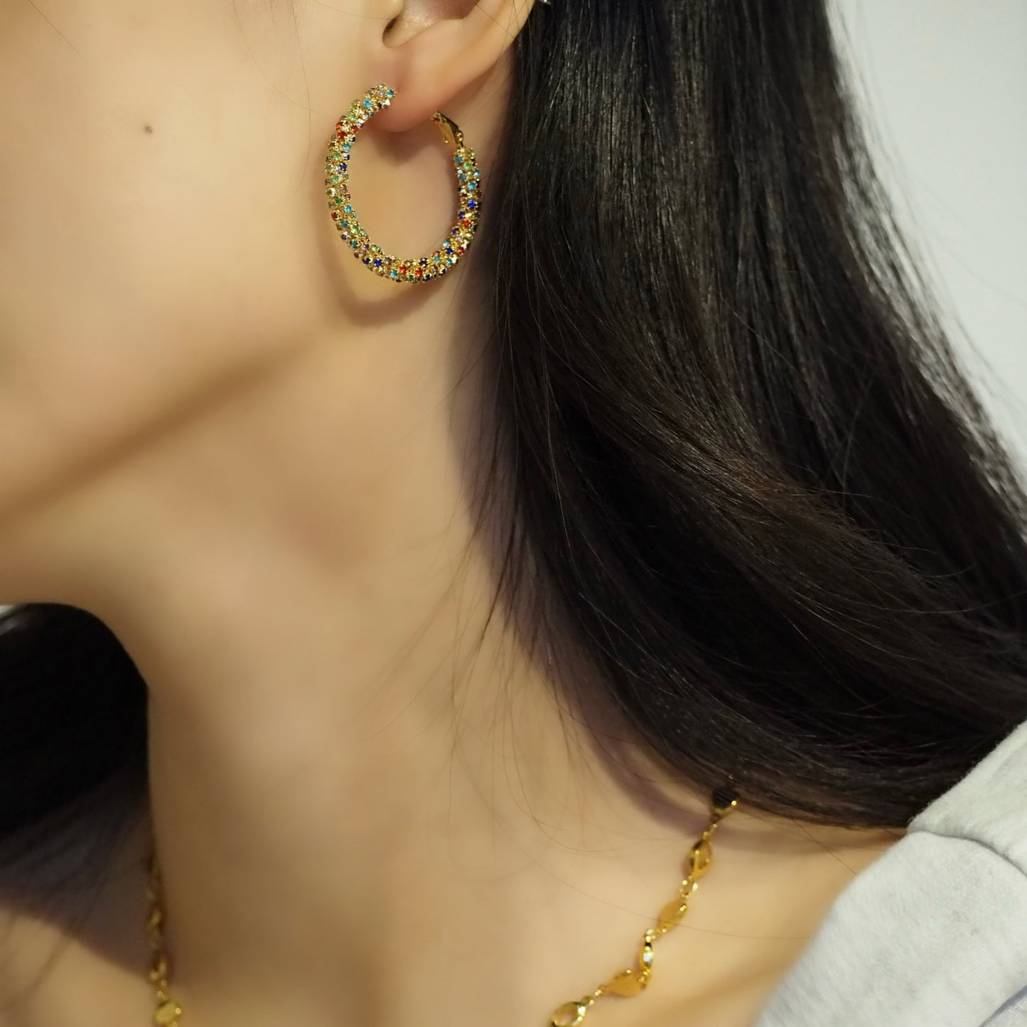 【Jooli Jewellery】Iridescent夢境耳環|18k鍍金飾品|耳環