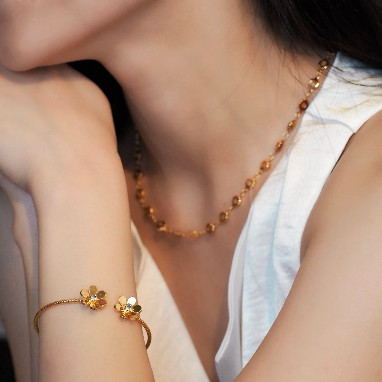 【Jooli Jewellery】Earth小清新手環| 18k鍍金飾品 |百搭手環